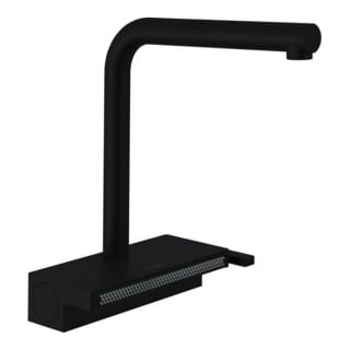 hansgrohe Mitigeur monocommande évier 250 Aquno Select M81 avec douchette extractible, 2 jets, sBox, noir mat