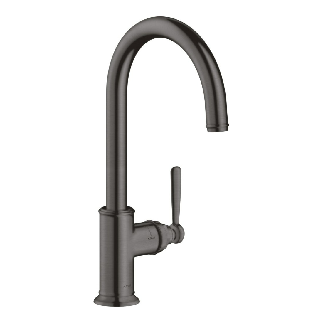 hansgrohe Mitigeur monocommande évier 260 Axor Montreux avec bec pivotant, chrome noir brossé