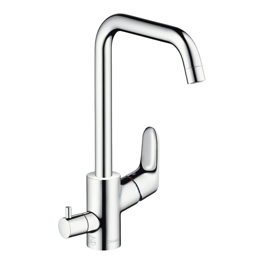 hansgrohe Mitigeur monocommande évier 260 Focus M41, valve d'arrêt, 1 jet, chrome