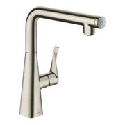 hansgrohe Mitigeur monocommande évier 260 Metris Select M71 1jet, aspect inox-3