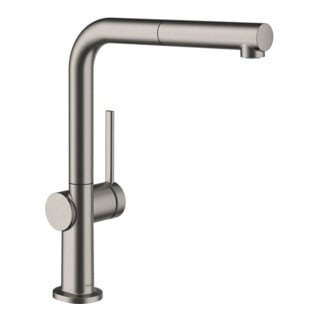 hansgrohe Mitigeur monocommande évier 270 Talis M54 avec bec extractible, 1jet, noir brossé
