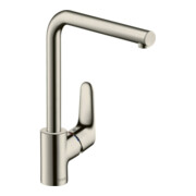 hansgrohe Mitigeur monocommande évier 280 Focus M41 1jet, aspect acier inoxydable