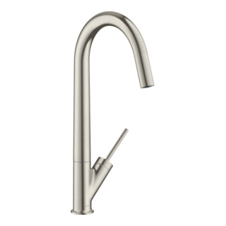 hansgrohe Mitigeur monocommande évier 300 Axor Starck avec bec pivotant, aspect acier inoxydable