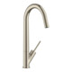 hansgrohe Mitigeur monocommande évier 300 Axor Starck avec bec pivotant, nickel brossé-1