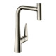 hansgrohe Mitigeur monocommande évier 300 Talis Select M51 avec bec extractible, 1 jet, aspect acier inoxydable-4