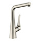 hansgrohe Mitigeur monocommande évier 320 Metris M71 avec bec extractible, 1j, sBox, aspect acier inoxydable-1