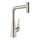 hansgrohe Mitigeur monocommande évier 320 Metris Select M71 avec douchette, 1 jet, sBox, aspect inox-1