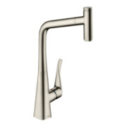 hansgrohe Mitigeur monocommande évier 320 Metris Select M71 avec douchette, 1 jet, sBox, aspect inox