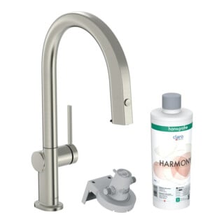 hansgrohe Mitigeur monocommande évier Aqittura M91 m bec, 1 an, sBox, kit de démarrage, ED