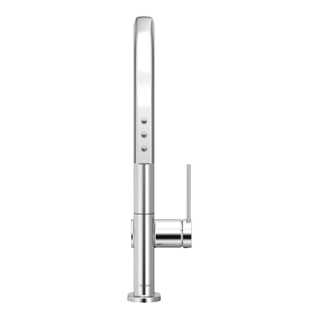 hansgrohe Mitigeur monocommande évier Aqittura M91 SodaSys 210, bec extractible, kit de démarrage, chromé