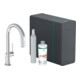 hansgrohe Mitigeur monocommande évier Aqittura M91 SodaSys 210, bec extractible, set de démarrage, chromé-1