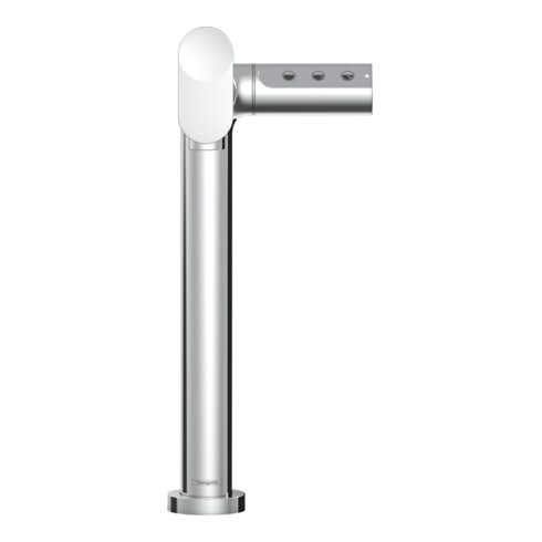 hansgrohe Mitigeur monocommande évier Aqittura M91 SodaSystem 240, 1 jet, kit de démarrage, chrome
