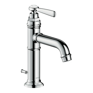 hansgrohe Mitigeur monocommande lavabo 100 Axor Montreux A 142mm, avec tirette, inox brossé