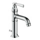 hansgrohe Mitigeur monocommande lavabo 100 Axor Montreux A 142mm, avec tirette, inox brossé-1