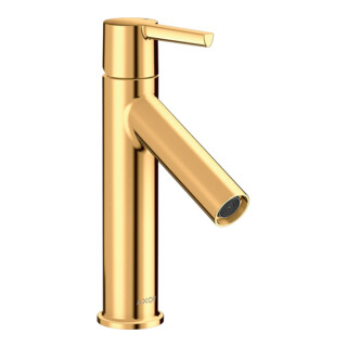 hansgrohe Mitigeur monocommande lavabo 100 Axor Starck A 103 mm, sans vidage, poli or brillant