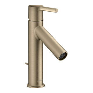 hansgrohe Mitigeur monocommande lavabo 100 CoolStart Axor Starck A 103mm, m HG, tirette, nickel brossé