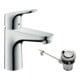 hansgrohe Mitigeur monocommande lavabo 100 Focus CoolSt avec vidage, chrome