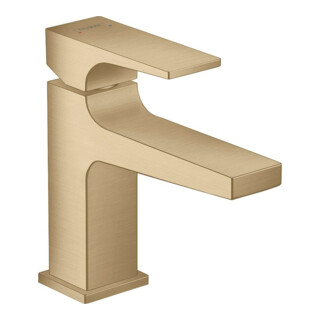 hansgrohe Mitigeur monocommande lavabo 100 Metropol m HG, poussoir, A 127 mm, bronze brossé