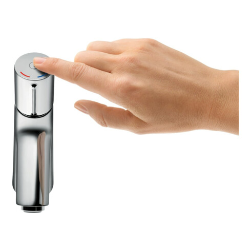 hansgrohe Mitigeur monocommande lavabo 100 Talis Sel. S avec garniture de vidage à tirette, chrome