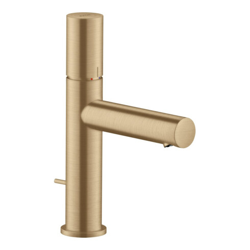 hansgrohe Mitigeur monocommande lavabo 110 Axor Uno A 123 mm, avec poignée, tirette, bronze mat