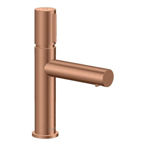 hansgrohe Mitigeur monocommande lavabo 110 Axor Uno Sel. A 123 mm, sans garniture, brossé or rouge
