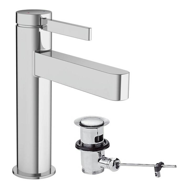hansgrohe Mitigeur monocommande lavabo 110 Finoris avec vidage à tige, chrome
