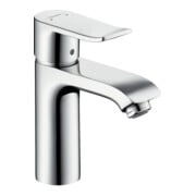 hansgrohe Mitigeur monocommande lavabo 110 Metris EcoSm. + vidage à tirette, 3,5 l/min, chrome