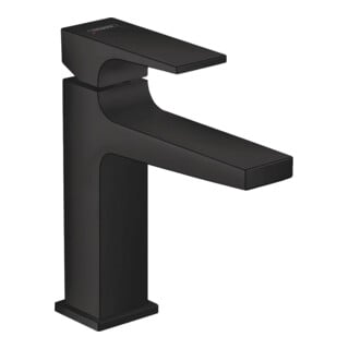 hansgrohe Mitigeur monocommande lavabo 110 Metropol avec HG, vidage poussoir, bec 135 mm, noir mat