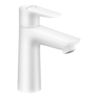 hansgrohe Mitigeur monocommande lavabo 110 Talis E avec bonde à tirette, blanc mat