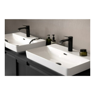 hansgrohe Mitigeur monocommande lavabo 110 Vivenis CoolSt avec vidage à tirette, noir mat