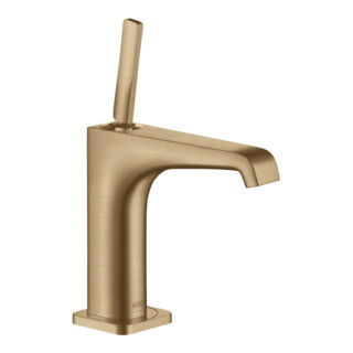 hansgrohe Mitigeur monocommande lavabo 130 Axor Citterio E A 143mm, poignée à goupille, sans vidage, bronze mat