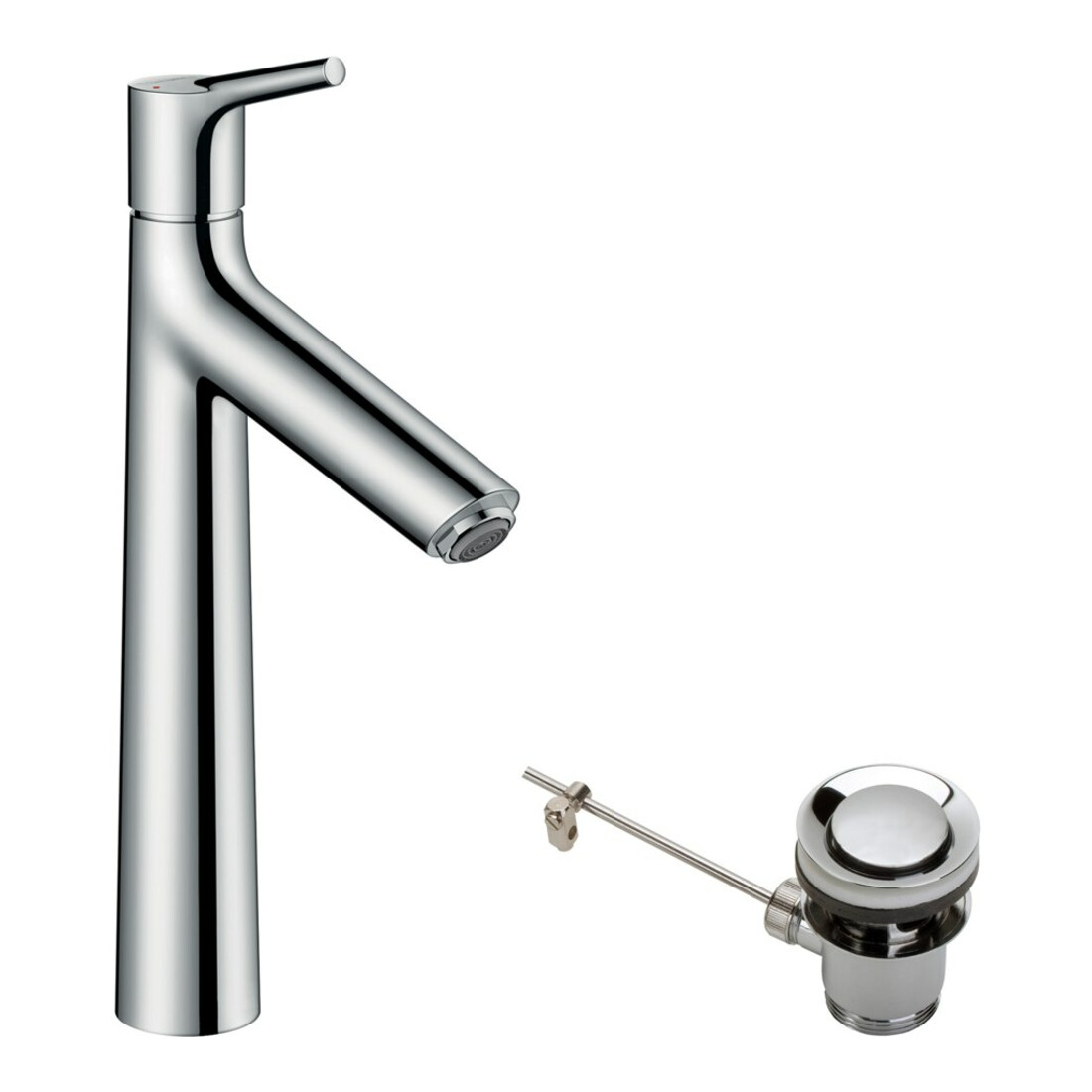 hansgrohe Mitigeur monocommande lavabo 190 Talis S avec vidage à tirette, chrome