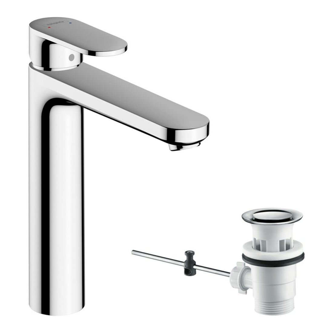 hansgrohe Mitigeur monocommande lavabo 190 Vernis Blend avec vidage à tige, chrome