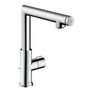 hansgrohe Mitigeur monocommande lavabo 220 Axor Uno Sel. A 160mm, avec tirette, inox brossé