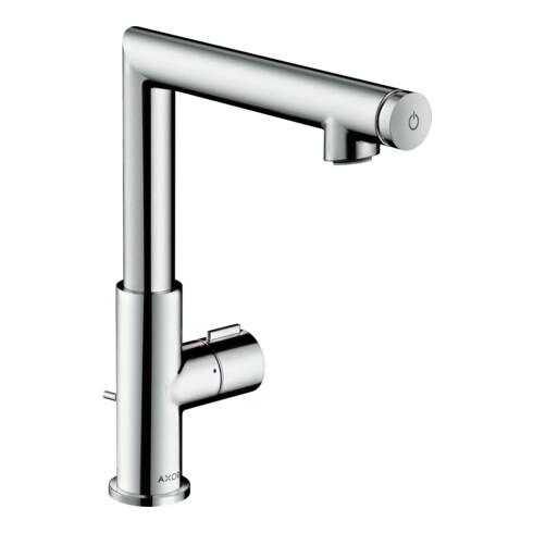 hansgrohe Mitigeur monocommande lavabo 220 Axor Uno Sel. Bec 160 mm, avec tirette, chrome