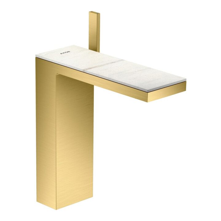 hansgrohe Mitigeur monocommande lavabo 230 Axor MyEdition A 196 mm, avec vidage poussoir, sans plaque, finition or optique