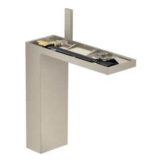 hansgrohe Mitigeur monocommande lavabo 230 Axor MyEdition A 196 mm, avec vidage poussoir, sans plaque, nickel brossé