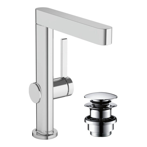 hansgrohe Mitigeur monocommande lavabo 230 Finoris avec bec pivotant, vidage push-open, chromé