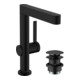 hansgrohe Mitigeur monocommande lavabo 230 Finoris avec bec pivotant, vidage push-open, noir mat-3