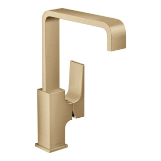 hansgrohe Mitigeur monocommande lavabo 230 Metropol m HG, poussoir, A 165 mm, bronze brossé