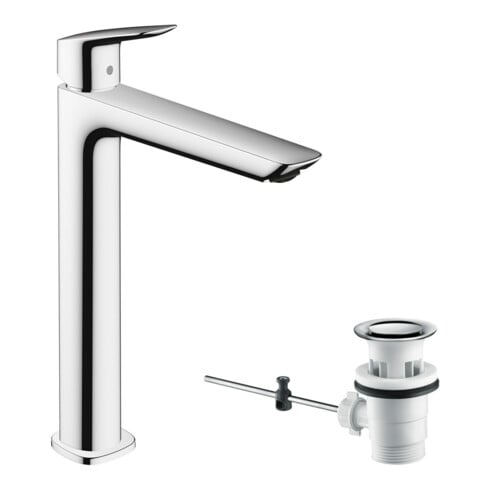 hansgrohe Mitigeur monocommande lavabo 240 F Logis avec vidage à tirette, chrome
