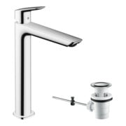 hansgrohe Mitigeur monocommande lavabo 240 F Logis avec vidage à tirette, chrome-4