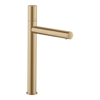 hansgrohe Mitigeur monocommande lavabo 260 Axor Uno A 198 mm, sans vidage, avec poignée, bronze mat