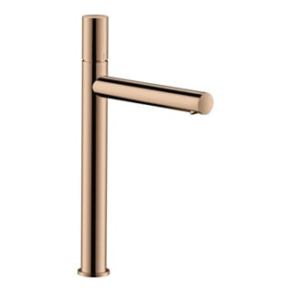 hansgrohe Mitigeur monocommande lavabo 260 Axor Uno A 198 mm, sans vidage, avec poignée, poli or rouge