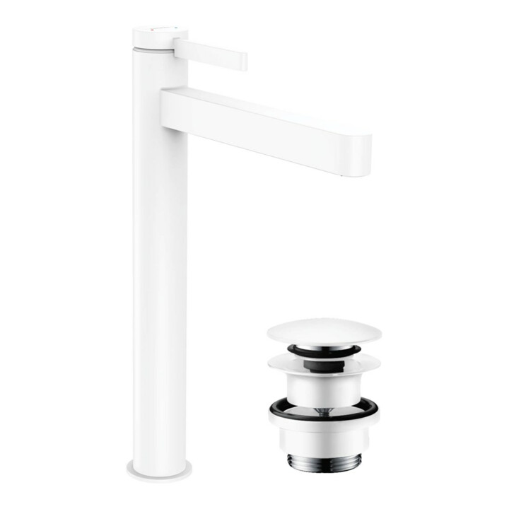 hansgrohe Mitigeur monocommande lavabo 260 Finoris avec vidage à pression, blanc mat