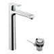 hansgrohe Mitigeur monocommande lavabo 260 Metris avec vidage à tirette, chrome