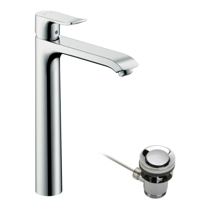 hansgrohe Mitigeur monocommande lavabo 260 Metris avec vidage à tirette, chrome