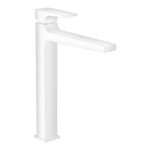 hansgrohe Mitigeur monocommande lavabo 260 Metropol m HG, poussoir, bec 204 mm, blanc mat