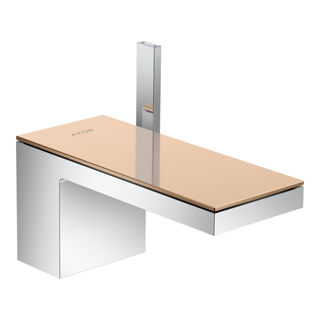 hansgrohe Mitigeur monocommande lavabo 70 Axor MyEdition A 151 mm, avec vidage poussoir, sans plaque, chrome