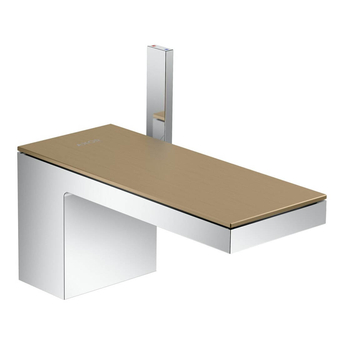 hansgrohe Mitigeur monocommande lavabo 70 Axor MyEdition A 151 mm, avec vidage poussoir, sans plaque, chrome